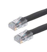 L-COM TRD524HF-BLK-250F Cable Ethernet, Cat 5e, RJ45 Macho a RJ45 Macho, UTP (par trenzado sin blindaje), Negro, 76.2 m