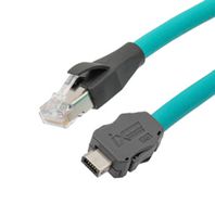 L-COM TRGIX604IN-TEL-5M Cable Ethernet, Cat6a, IX Tipo B Macho a RJ45 Macho