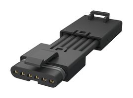 AMPHENOL COMMUNICATIONS SOLUTIONS FLHM6C008A0 Cable Assembly, Mini, Wire to Board Plug to Wire to Board Receptacle, 6 Positions, 2.5 mm, 1 Row