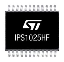 STMICROELECTRONICS IPS1025HFTR Power Load Distribution Switch, 1 Outputs, 60 V, 0.012 ohm, PowerSSO-24