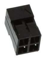 MOLEX 51110-0450 Connector Housing, Black, Milli-Grid 51110 Series, Receptacle, 4 Positions, 2 mm