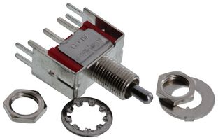 TE CONNECTIVITY - ALCOSWITCH A105MYV30Q04 Toggle Switch, (On)-Off-(On), SPDT, Non Illuminated, Gemini A Series, PCB, 5 A