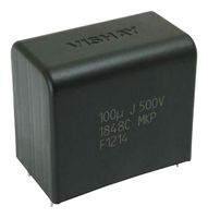 VISHAY MKP1848C61050JK2 Capacitor de Película de Potencia, Metallized PP, Caja Radial - 2 Pines, 10 µF, ± 5%, Enlace CD