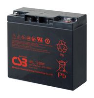 CSB BATTERY OF AMERICA HRL1280W Batería Recargable, 12 V, Plomo y Ácido, Tornillo, 1