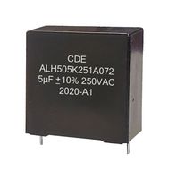 CORNELL DUBILIER ALH505K251A072 Power Film Capacitor, Metallized PP, Radial Box - 2 Pin, 5 µF, ± 10%, AC Filter, Through Hole