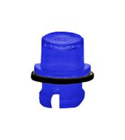 BIVAR SGLC-3MM-F-LD BE LED Lens, Lens with Holder, Tinted Blue, 7.1 mm, Round with Flat Top, PC (Polycarbonate)