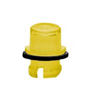 BIVAR SGLC-3MM-F-LD YW LED Lens, Lens with Holder, Tinted Yellow, 7.1 mm, Round with Flat Top, PC (Polycarbonate)