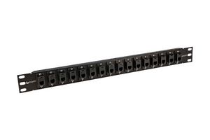 L-COM PR175F504B-4S Patch Panel, RJ11 Coupler, 16 Ports