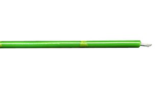 ALPHA WIRE 6714 GY005 Wire, Polyhenilether, Green, Yellow, 20 AWG, 10 x 30AWG, 100 ft