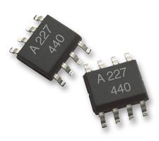 BROADCOM ACPL-227-560E Optocoupler, Transistor Output, 2 Channel, SOIC, 8 Pins, 50 mA, 3 kV, 50 %