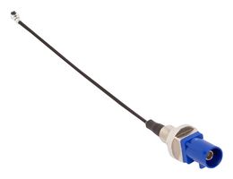 AMPHENOL RF 095-820-109-25Z RF / Coaxial Cable Assembly, IP67, 250 mm L, 9.9 ", 250 mm, 1.37mm, FAKRA Bulkhead Straight Plug
