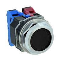 IDEC AOD111NUB Industrial Pushbutton Switch, TWND Series, 30 mm, SPST-NO, SPST-NC, Maintained, Round Flush