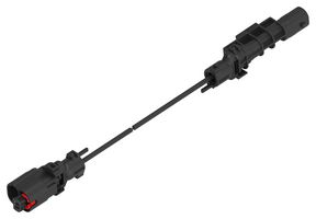TE CONNECTIVITY 2362354-4 Cable Assembly, Wire to Board Plug to Wire to Board Receptacle, 2 Positions, 1 Row, 3 m, 9.8 ft