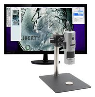 AVEN 26700-218 Digital Microscope, 10x-200x Magnification, 5M Pixel, 4.4" Working Distance, Mighty Scope v2 Series
