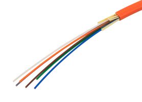 L-COM FOB-MFD-6FM1R-M Cable de Fibra Óptica, OM1 Multimodo, 62.5µm/125µm, 6 Fibras, 5 mm