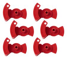 BRADY 178950 Hand Lockout, ABS (Acrylonitrile Butadiene Styrene), Red, 6 Per Pack