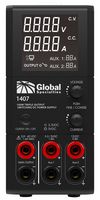 GLOBAL SPECIALTIES 1407 Bench Power Supply, Adjustable, Fixed, 3 Output, 800 mV, 60 VDC, 100 mA, 3 A