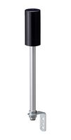 PATLITE LR6-02L8NK Base, Signal Indicator Towers, 8Pin M12 Connector, Pole Mount/L-Bracket, Black Body, LR6 Series
