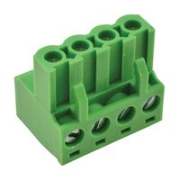 AMPHENOL ANYTEK 20020006-H041B01LF Pluggable Terminal Block, 5.08 mm, 4 Positions, 24 AWG, 12 AWG, 2.5 mm², Screw