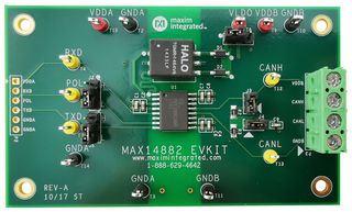 ANALOG DEVICES MAX14882EVKIT# Kit de Evaluación, MAX14882AWE+, Transceptor CAN Aislado, Interfaz