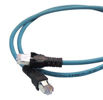 LAPP C5E001F1 Ethernet Cable, Cat5e, RJ45 Plug to RJ45 Plug, STP (Shielded Twisted Pair), Teal, 1 m, 3.3 ft