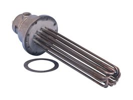 OMEGA TMS-3045M/240V Immersion Heater, Corrosive Fluids, 4.5 kW, 240 V, Stainless Steel, 23 W/in²