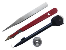 MULTICOMP PRO MP005865 PCB Repair Track Kit, Wiring pencil, Copper Wire, Knife, Tweezer