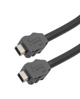 L-COM TRGIX601LZ-BLK-2M Cable Ethernet, Cat6a, Tipo A IX Macho a Tipo A IX Macho