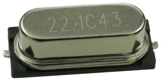 CITIZEN FINEDEVICE HCM4922118400ABJT Crystal, Surface Mount, 22.1184 MHz, SMD, 11.4mm x 4.65mm, 50 ppm, 18 pF, 30 ppm, HCM49 Series