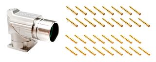 AMPHENOL SINE/TUCHEL MA5RAE1701S-KIT Sensor Connector, MotionGrade™ M23 Series, M23, Female, 17 Positions, Crimp Socket