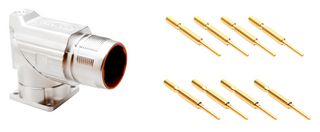 AMPHENOL SINE/TUCHEL MB5RJN0802-KIT Sensor Connector, MotionGrade™ M23 Series, M23, Male, 4 Signal + 4 Power Positions, Crimp Pin