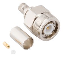 AMPHENOL RF 031-6825 RF / Coaxial Connector, TNC Coaxial, Straight Plug, Crimp, 50 ohm, LMR-240, Brass, Beryllium Copper