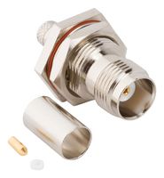 AMPHENOL RF 031-6828 RF / Coaxial Connector, TNC Coaxial, Straight Bulkhead Jack, Crimp, 50 ohm, LMR-240