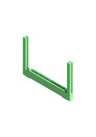 EDAC 337-019-540-158 Card Edge Connector, Single Side, 1.57 mm, 19 Contacts, Through Hole Mount, Straight