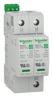 SCHNEIDER ELECTRIC M9L22480 Surge Protector, Surge Arrester, 2 Pole, Type 1, 75 kA, 550 VAC, DIN Rail
