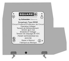 SCHNEIDER ELECTRIC SSP030DRSE10 Surge Protector, Surge Protector, 10 kA, 30 VDC, DIN Rail