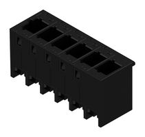 WEIDMULLER 8000072438 Terminal Block, Header, 5 mm, 6 Positions, 25.3 A, 400 V, Through Hole Vertical