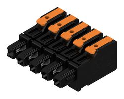 WEIDMULLER 8000078331 Pluggable Terminal Block, 7.5 mm, 5 Positions, 4 mm², Snap In