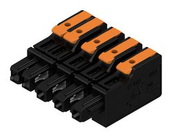 WEIDMULLER 8000078345 Pluggable Terminal Block, 7.5 mm, 5 Positions, 4 mm², Snap In