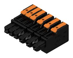WEIDMULLER 8000078348 Pluggable Terminal Block, 7.5 mm, 6 Positions, 4 mm², Snap In