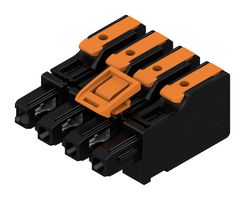 WEIDMULLER 8000078355 Pluggable Terminal Block, 7.5 mm, 4 Positions, 4 mm², Snap In