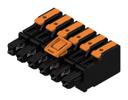 WEIDMULLER 8000078357 Pluggable Terminal Block, 7.5 mm, 6 Positions, 4 mm², Snap In