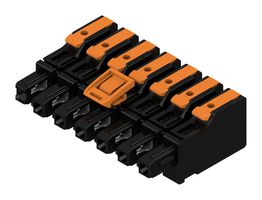 WEIDMULLER 8000078358 Pluggable Terminal Block, 7.5 mm, 7 Positions, 4 mm², Snap In