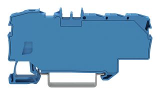 WAGO 2006-8034 Bloque de Terminal c/Montaje en Riel DIN, Azul, 7 Posiciones, 20 AWG, 8 AWG, 10 mm², Push-In, 41 A