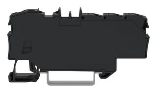 WAGO 2006-8035 Bloque de Terminal c/Montaje en Riel DIN, Negro, 7 Posiciones, 20 AWG, 8 AWG, 10 mm², Push-In, 41 A
