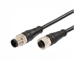 MOLEX 120066-8819 Sensor Cable, M12, Micro-Change Plug, Micro-Change Receptacle, 4 Positions, 2 m, 6.56 ft