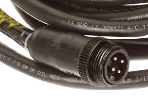 MOLEX 130062-1084 Cable de Sensor, 7/8"-M22, Plug BradPower tamaño A, Receptáculo BradPower tamaño A, 4 Contactos