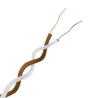 LABFACILITY WT-307-D Thermocouple Wire, IEC, PFA Insulated, Twin Twisted Pair, Type T, 7 x 0.2mm, 82 ft
