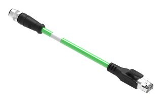 MOLEX 120108-8333 Sensor Cable, M12, Micro-Change Plug, RJ45 Plug, 4 Positions, 5 m, 16.4 ft