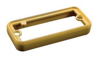 HAMMOND 1455PBY Bezel, Open, ABS, Yellow, 1455P Series Extruded Aluminum Enclosure, Pack of 2